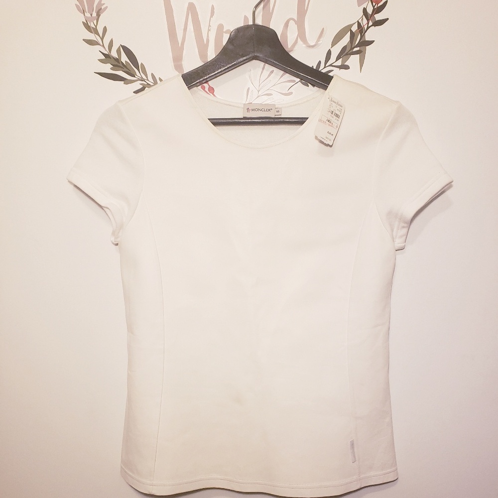 NWT MONCLER LEATHER WOMENS TOP